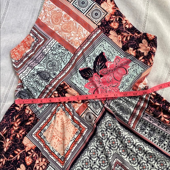 Maurices NWOT Blue and Orange Halter Sundress Mini - Picture 12 of 13